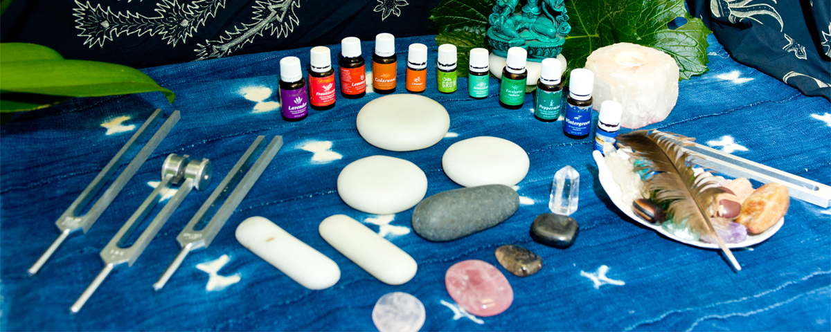 essential oils and tuning forks